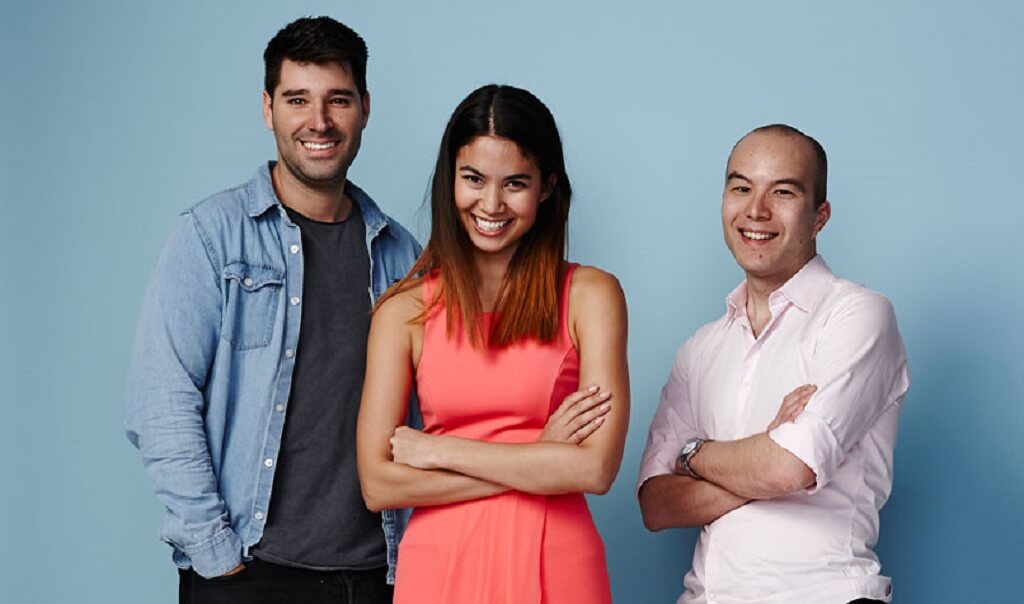 Cliff Obrecht, Melanie Perkins and Cameron Adams (1)