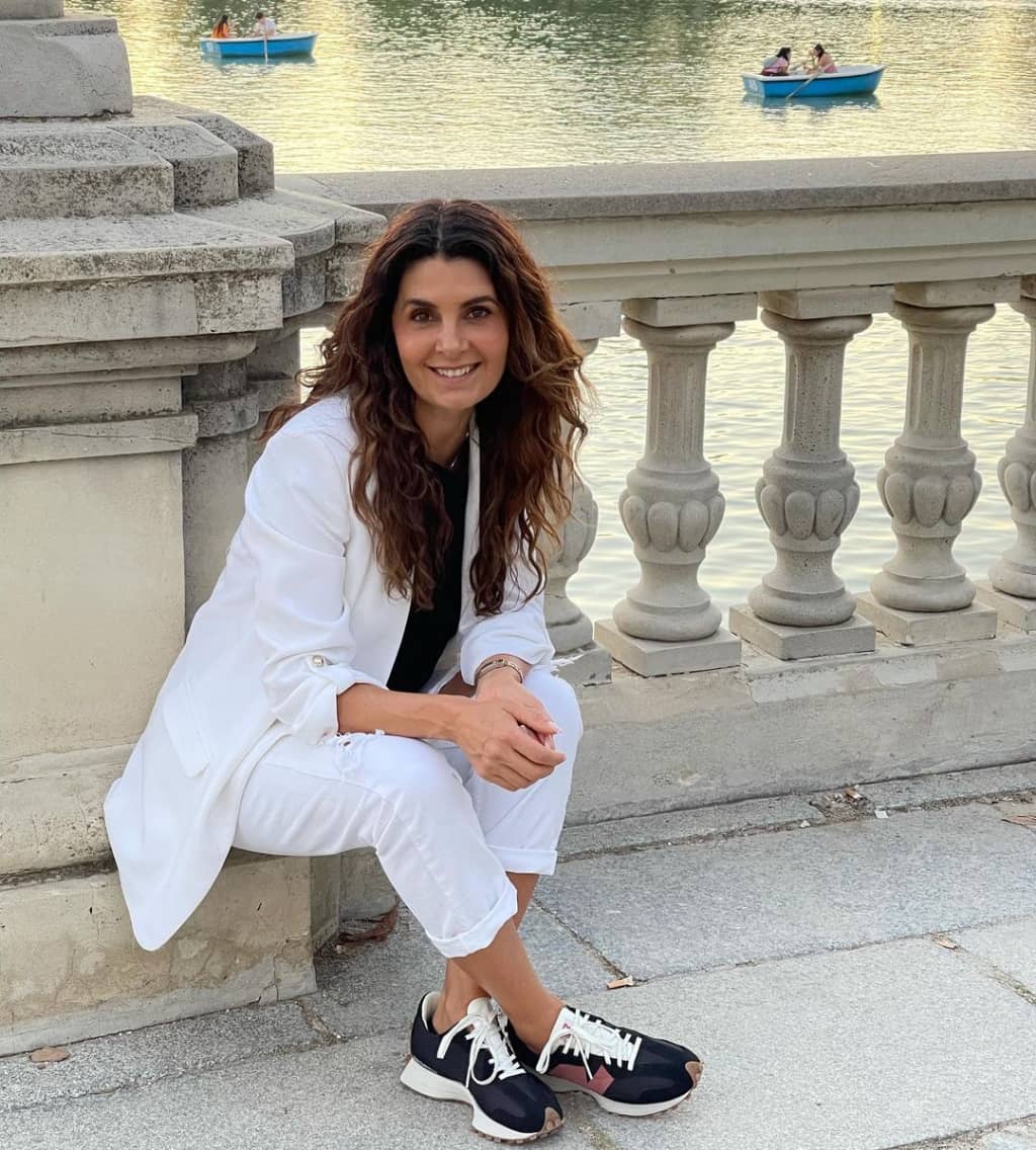 Mayrin Villanueva in white dress