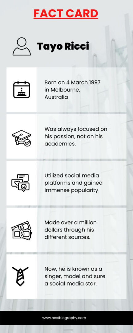 Tayo Ricci Age, Height, Family, Wife, Net Worth, Real Name