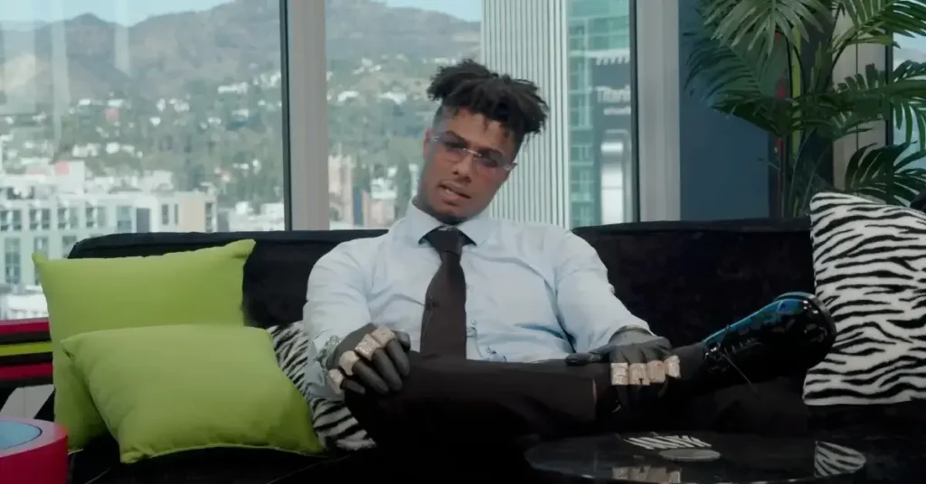 Why does Blueface always wear gloves