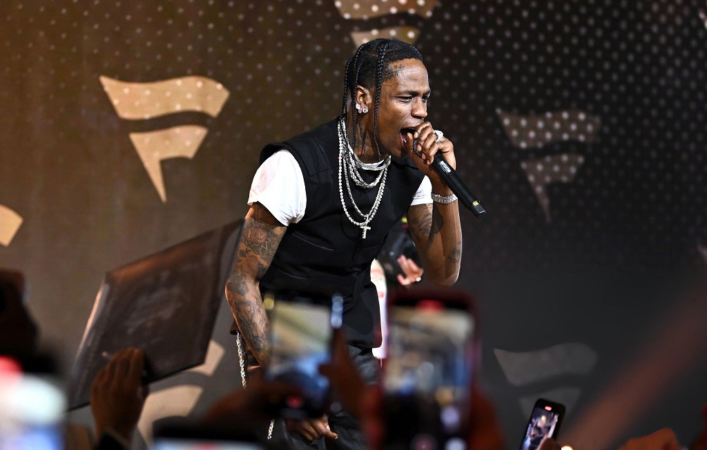 Travis Scott on stage performance