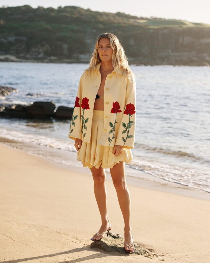 Stephanie Gilmore on beach
