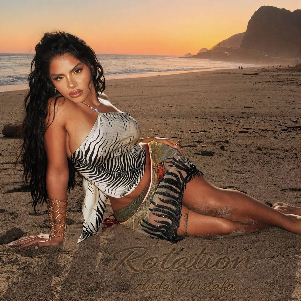 Huda Mustafa on Beach