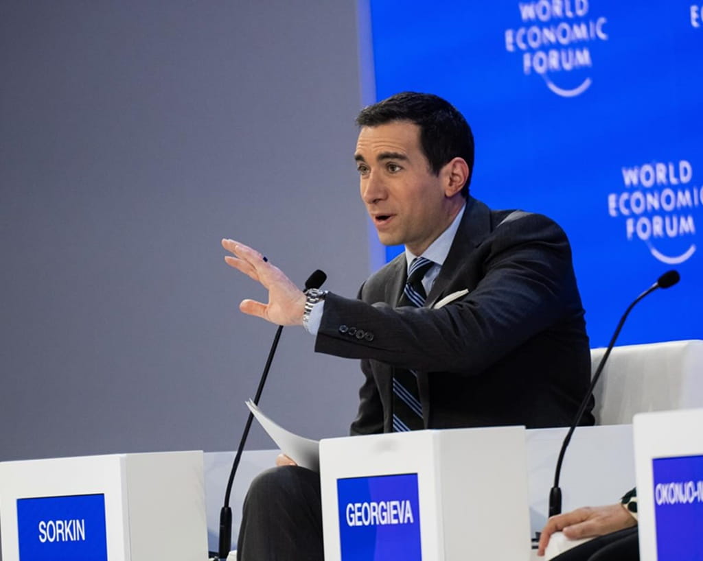 Andrew Ross Sorkin during public event