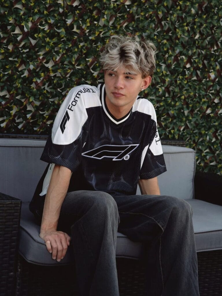 Brooks Harvey on couch