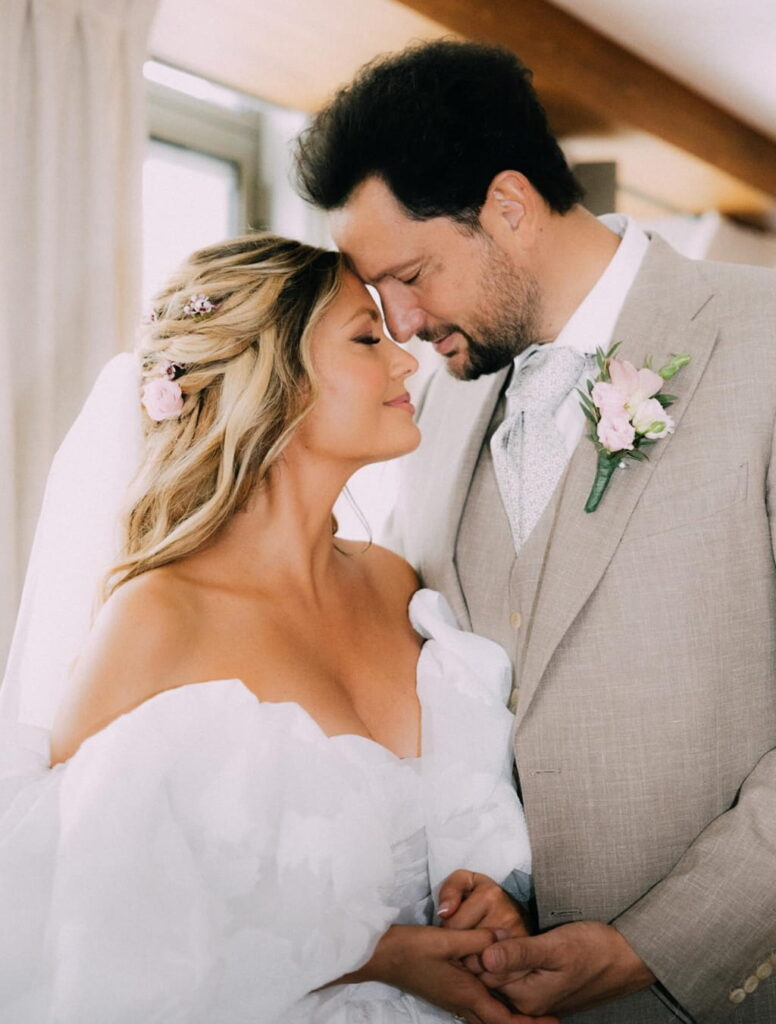 Gennifer Demey with her husband