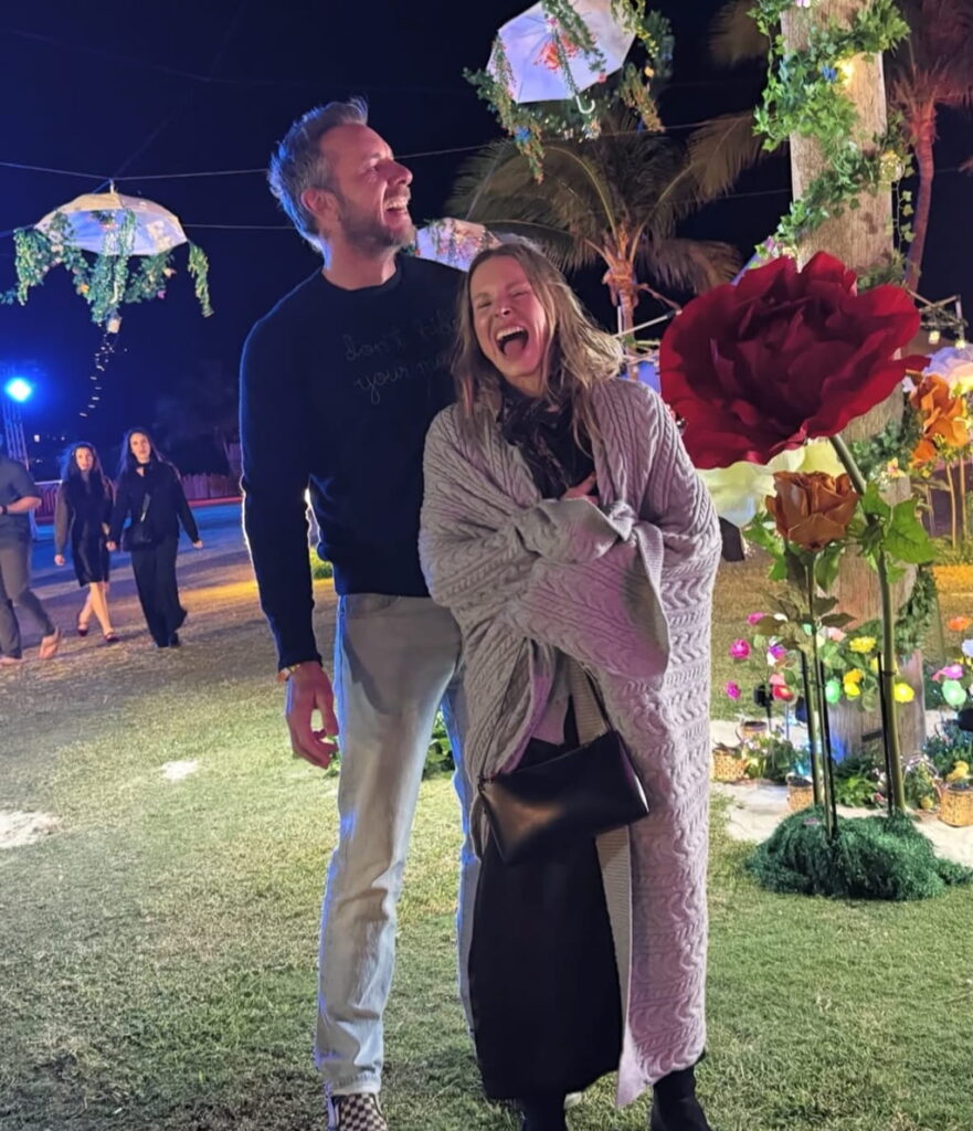 Kristen Bell with her husband