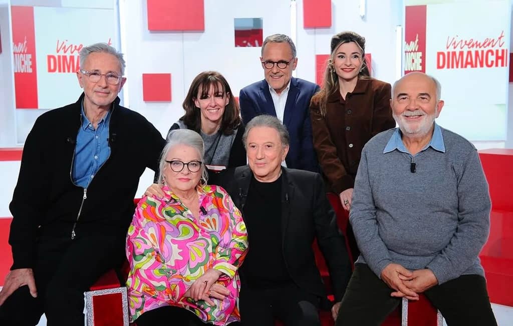 Michel Drucker with his family