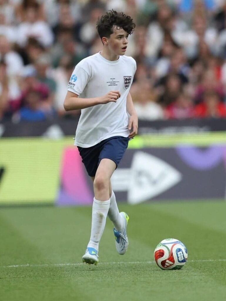 Owen Cooper is playing football