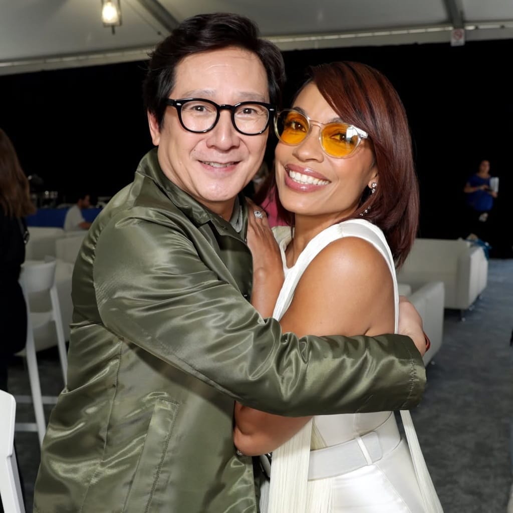 Rosario Dawson with her boyfriend